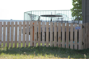 [100 Feet Of Fence] 4' Tall Cedar Wood Picket Complete Fence Package