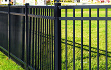 [150 Feet Of Fence] 5' Tall Black Ornamental Aluminum Flat Top Complete Fence Package