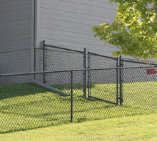 42" Tall - Residential Black Chain Link Single Swing Gate