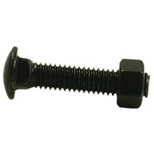 5/16" x 1-1/4" Black Carriage Bolts