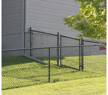 60" Tall - Residential Black Chain Link Single Swing Gate