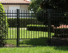 4' Aluminum Ornamental Single Swing Gate - Spear Top Series H - No Arch