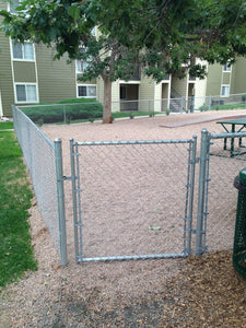 Residential Chain Link Single Swing Gate