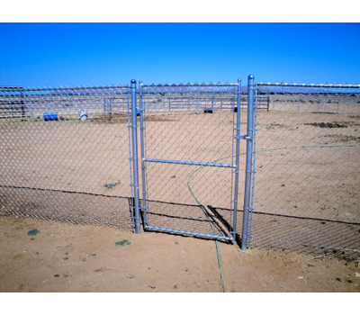 Commercial Chain Link Single Swing Gate - 3' X 4' / No Barbwire